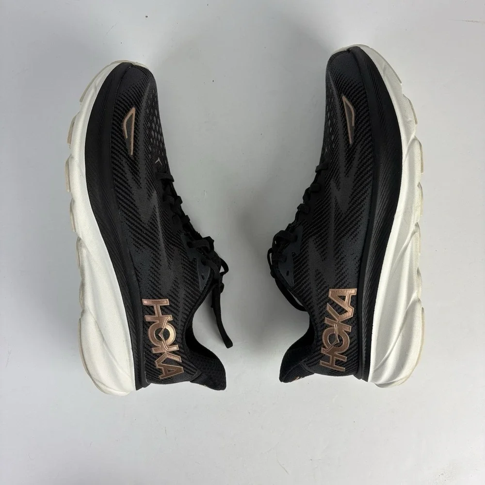 Size 10,5 Women's - Hoka One One HOKA Clifton 9 Black Rose Gold W